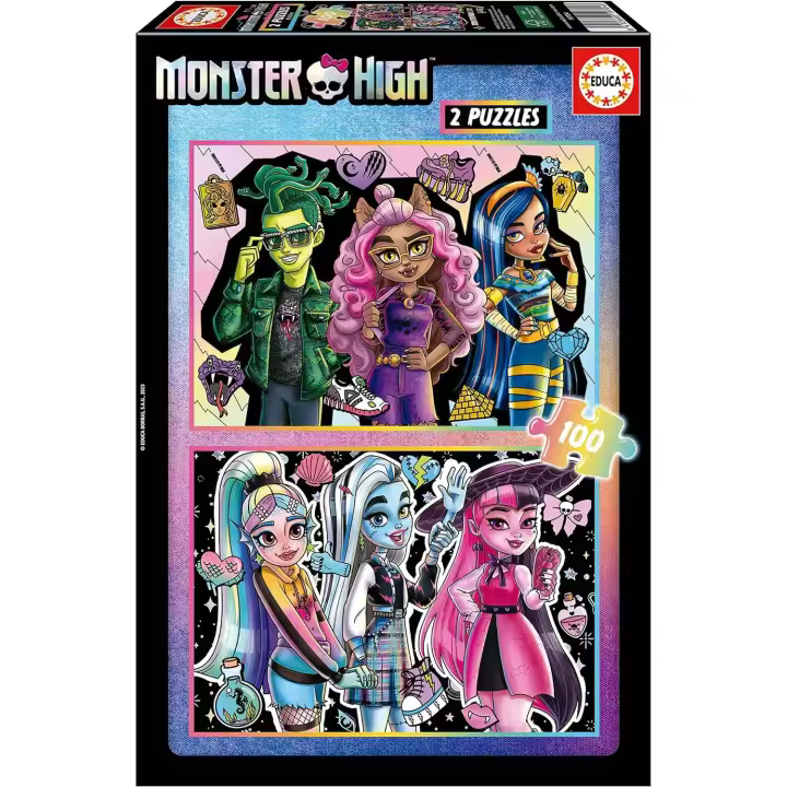 Educa Puzzle Monster High 2x100 Educa 19704 - 1