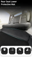 Alfombra Protectora De Asiento Trasero Para Tesla Model Y Model 3 Highland Cuero Completo Alrededor De Asiento Anti- Suciedad Tapete De Patada Accesorios De Coche - details 0