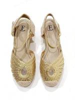 Sandalias Alpargatas De Mujer Con Cuña Altas,Zapatos de mujer de cuña con punta cerrada de estilo trenzado transpirable de malla cómodos bailarinas de verano de vacaciones para mujer ideales para uso diario y ocasiones especiales - details 4