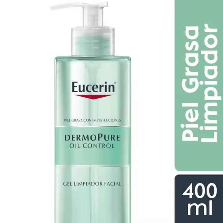 Eucerin Dermopure Oil Control Gel Limpiador Facial 400 ml + Regalo Anti-Pigment Gel Limpiador 20 ml - 1