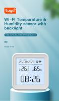 Sensor Inteligente De Temperatura Y Humedad Tuya WIFI Con Luz Albañil Soporte Para Alexa Y Google Assistant Control Remoto Inteligente - details 0