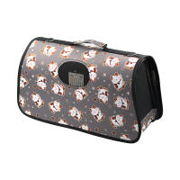 SMELL & SMILE Transportadoras Gatos Trasportín Gatos Portátil y Transpirable Bolsa de Tela para Mascotas Perros Gatos Animales Color Aleatorio(L 50x25x27CM) - details 4