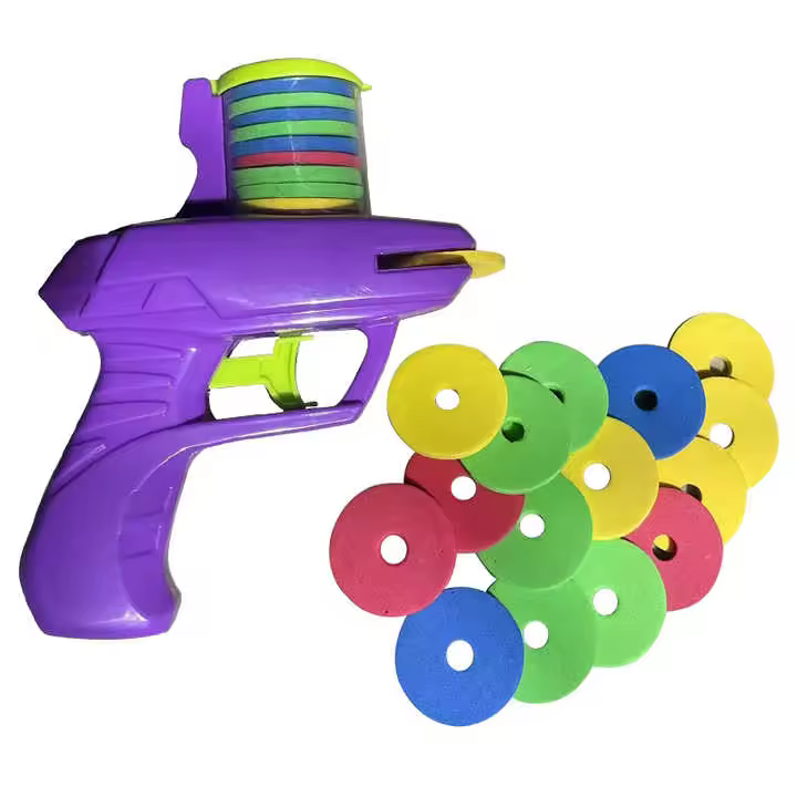 Lanzador de Discos , regalo jueguete, exterior, (verdes, morados) Nuevo , envio 24h - 1