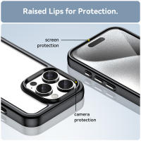 Funda transparente para iPhone 16 Pro Max, carcasa Dura translúcida, Borde transparente, parachoques para teléfono - details 7