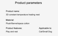 Cama Caliente Para Gato Invierno Con Calefacción Eléctrica USB Temperatura Ajustable Tienda De Gato Con Timer Casa Para Perro - details 19