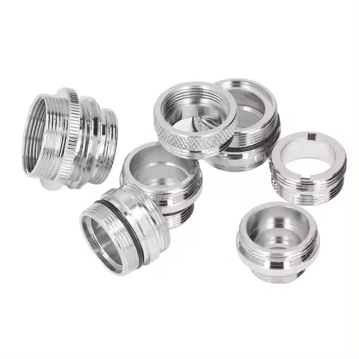 VGEBY 7 piezas/juego Kit adaptador de Grifo de laton macho hembras with Junta adaptadora - 1