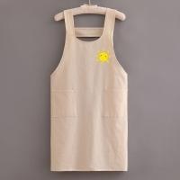 Delantal De Algodón Puro Para Cocina En Casa Resistente Al Enfriamiento Transpirable Para Mujer Ropa De Trabajo Adulto Delantales De Cintura - details 10
