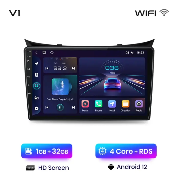 Junsun Android 13 inalámbrico CarPlay Android Auto Radio para Hyundai I30 Elantra GT 2011 2012 2013 2014 2015 2016 2017 coche Multimedia navegación GPS autorradio - 1