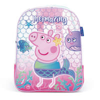 Mochila de Playa Peppa Pig 31cm, Bolsa Playa Transparente con Rejilla Peppa Pig, Mochila Infantil para Niñas, Regalo Cumpleaños, Piscina, Camping, Campamento, Vacaciones, Color Rosa - details 1