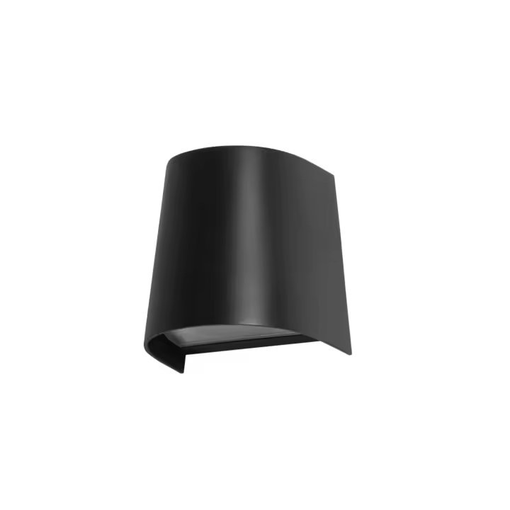 FORLIGHT Prisma - Aplique de Pared Exterior GU10 Luz Hacia Abajo para Jardín y Terraza IP65 de Color Negro - 1