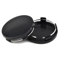 4pcs 60mm Centro De Rosca De Rueda Para Coche Cubierta De Hub Abs Negra Y Plateada Universal Alta Calidad Duradera Accesorios Exteriores Para Vehículos - details 11