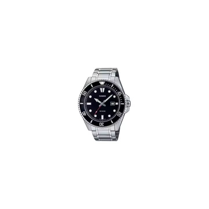 Reloj Casio MDV-107D-1A1VEF para Hombre con Neón, Fecha, Luneta Giratoria y Correa de Acero Inoxidable - 1