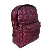 Mochila informal para mujer.MEJORADA.Material de plumón,Impermeable,Color sólido metalizado brillante con gran capaciada - details 1