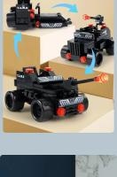 Kit De Construcción De Bloques SWAT 585pcs 8en1 Camión De Comando Estación De Policía Helicóptero De La Ciudad Juguetes Educativos Para Niños - details 6