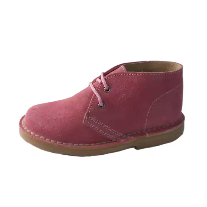 Botas de piel safari o pisacacas color rosa - 1
