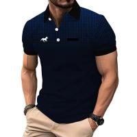 Camisa Polo De Verano Para Hombre Estilo Slim Fit Sport Manga Corta 100% Poliéster Con Bolsillo Falso Decorativo Casual Para Golf - details 2