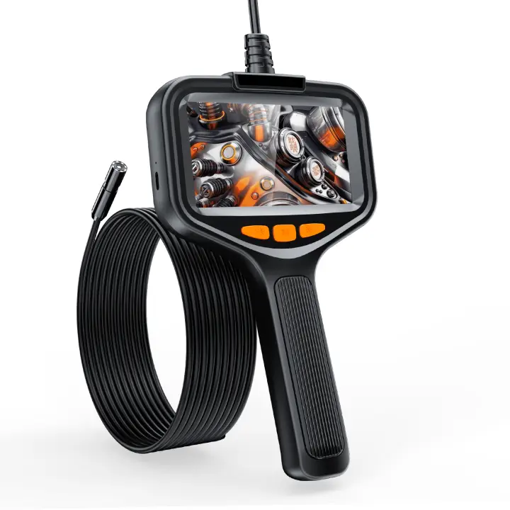Cámara De Endoscopia Industrial Digital Portátil Con Pantalla LCD De 4.3'' HD 1080P IP67 Impermeable Para Inspección De Tubos Y Alcance De 8mm - 1