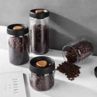 Contenedor De Almacenamiento De Café En Grano Airtight Transparente Vidrio Resistente Al Humo Y Aire Para El Hogar Recipiente Ecológico Para Alimentos - details 1