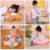 Cojín De Tela De Peluche Floral Suave Para Silla Y Sofá Decorativo Para Dormitorio Y Sala De Estar Regalo De Cumpleaños - details 7