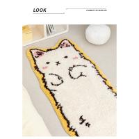 Alfombra De Gato Para Dormitorio Alfombra De Máquina Lavable Forma De Animal Para Pasillo Cocina Comedor Sala De Estar - details 2