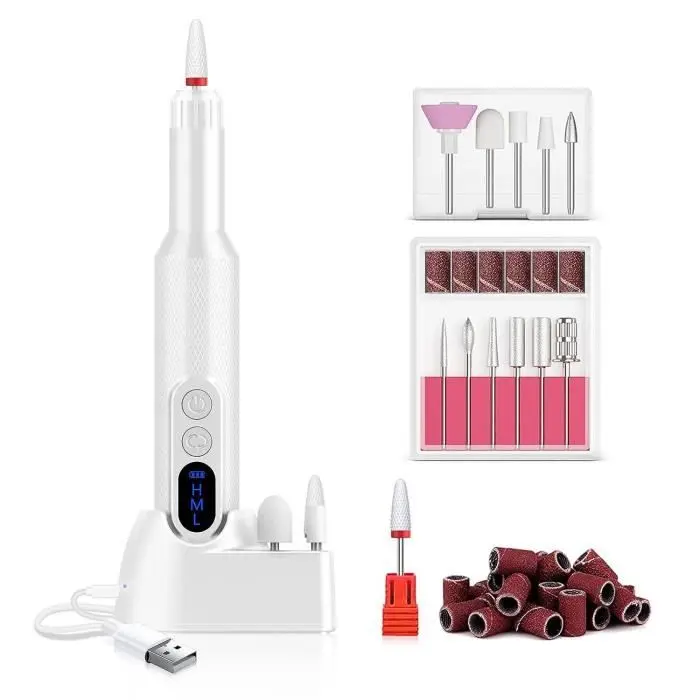 Taladro de uñas, lima de uñas eléctrica ABURNUDREY, máquina profesional de manicura de uñas, taladro de uñas profesional - 1