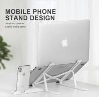 Soporte para Portátil Ajustable, Plegable Soporte de Mesa para Ordenador, Libro, Tablet Notebook, Elevador de Escritorio de Plástico ABS,Laptop Stand Compatible con MacBook Air Pro, ASUS HP Surface Lenovo 5-15,6