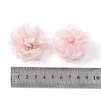 5Pcs Flores Artificiales De Chiffon Para Niñas Y Mujeres Adornos De Ropa Y Peinado Accesorios De Patch Para Celebraciones Y Decoración Del Hogar - details 2