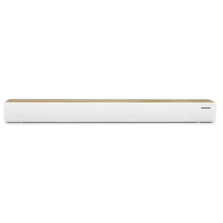 Thomson sb401bt barra de sonido 200w - bluetooth 5.0 - entrada de audio de tv, optica, aux-in de 3,5mm y lector usb - color madera/blanco - 1