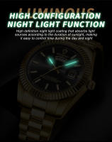 Reloj De Pulsera De Moda Para Hombre BINBOND Business Sports Quartz Impermeable Luminoso Clásico Con Calendario Creativo B7012 Material De La Correa De Acero Inoxidable - details 5