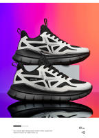 Zapatos De Correr Para Hombre Ligeros Cómodos Transpirables Moda Absorbentes De Choque Suela EVA Talla True Ankle above Microfibra Algodón Encierre De Pieza - details 2
