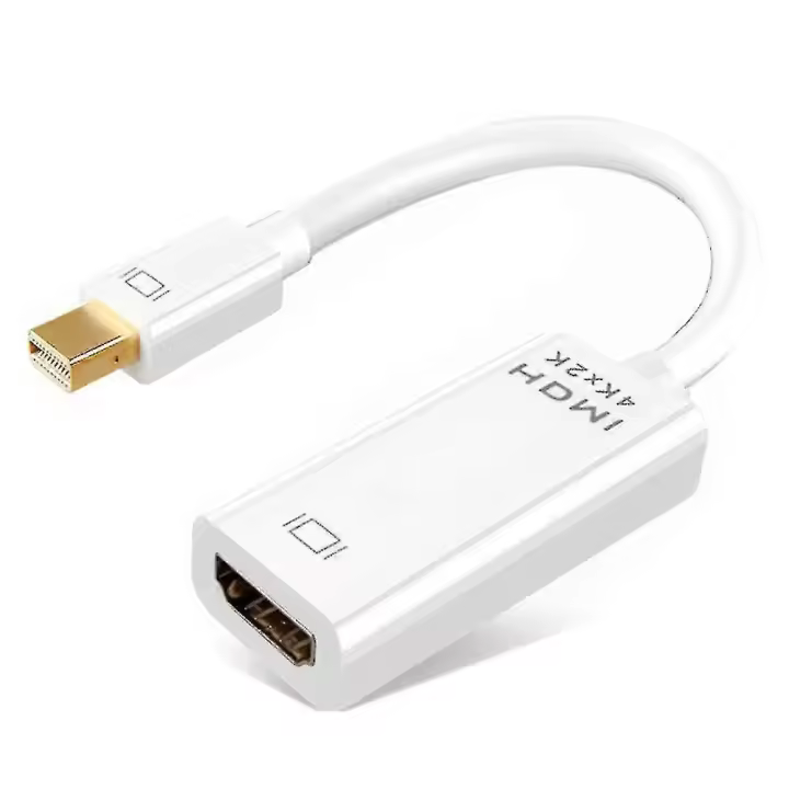 Cable adaptador de puerto de pantalla Mini DP a HDMI 4K para ordenador portátil, TV HD, FG - 1