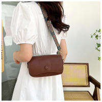 Bolso Bandolera De Cuero PU Amplio Y Cómodo Para Mujer Estilo Casual Con Correa Cruzada Hebilla De Cierre Tamaño Small Para Regalos - details 2