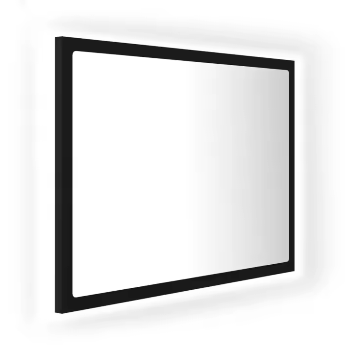 Espejo de baño acrílico Negro Tipsy 60x8,5x37 cm - 1