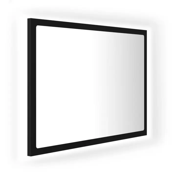 Espejo de baño acrílico Negro Tipsy 60x8,5x37 cm - 1