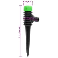 vidaXL Aspersores giratorios 6 uds verde negro 3x6x19,5 cm ABS&PP - details 5