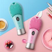 Limpieza Facial Eléctrica Ultrasonda 9 Velocidades Silicona Recargable Escobilla De Rostro Con Vibration Alta Frecuencia Limpiadora De Piel - details 10