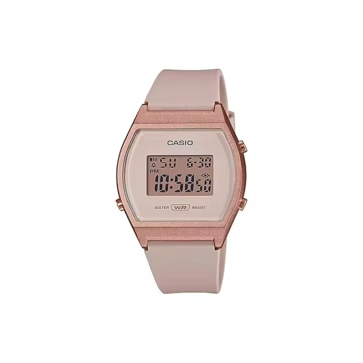 Casio Collection Retro 35mm Caja Resina Rosa, Correa Resina Rosa, Reloj para Mujer (LW-204-4AEF) - 1