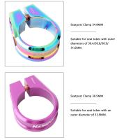 HASSNS Tijera De Sillín De Bicicleta De Aluminio Y Aleación Titanium Bloqueador De Sillín Para Sillín De Bajada 31.8/34.9/38.5MM Compatible Con Bicis De Montaña - details 9