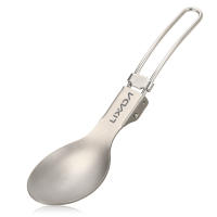 Lixada Cuchara De Titanio Plegable Ultraligera Para Exteriores Y Camping Utensilios De Mesa Portátiles Para Comida Y Frutas - details 16