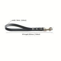 Correa Corta Para Perros 3/5" Ancha Biothane Impermeable Para Manejo De Tráfico Correa De Entrenamiento Y Caminar Para Perros - details 1