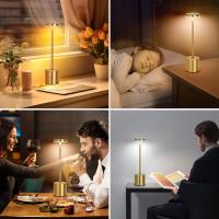 Lámpara De Mesa LED Táctil Recargable Luz Nocturna Para Escritorio Decoración De Habitación Restaurante Hotel Bar Lámpara De Lectura Sin Cable - details 7