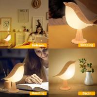 Lámpara De Noche Pequeña Y Cordless En Forma De Pájaro Con Sensor Táctil Y Regulador De Brillo 3 Niveles Incluye Diffusor De Aromaterapia Pack De 2 - details 8