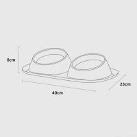 Tazas De Alimentación Elevadas Para Mascotas Acero Inoxidable Dispensador De Alimentos Y Agua Para Perros Y Gatos Resistente a Manchas Tazas Doble Para Alimento Seco Y Agua - details 3