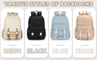Mochila de alta capacidad para estudiantes, morral escolar para ordenador portátil, de viaje, estética, a la moda, para mujer - details 6