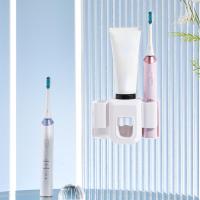 Organizador De Cepillos De Dientes Doble Agujero Soporte Para Pasta De Dientes Accesorios De Baño Plástico Resistente a Agua Para El Hogar - details 9