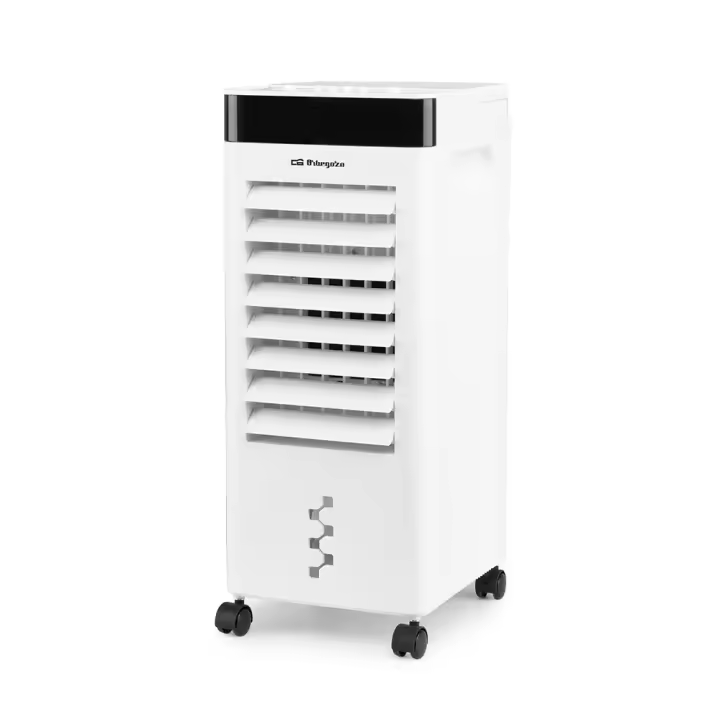 Climatizador evaporativo 3 en 1 Orbegozo AIR 36, climatizador, purificador de aire y humidificador, 3 velocidades, depósito de 6 litros, ruedas pivotantes, filtro extraíble, 65 W - 1