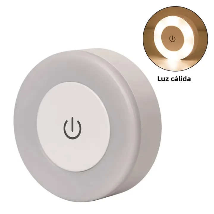 Lámpara Nocturna LED Mini Con Sensor Táctil Recargable Por USB Luz De Pared Magnética Para Cocina Y Dormitorio Luz Portátil Con Base Magnética Dimmable - 1