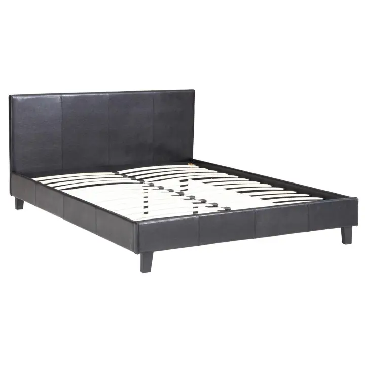Cama "Lina" - 160 x 200 cm - Negro - 1