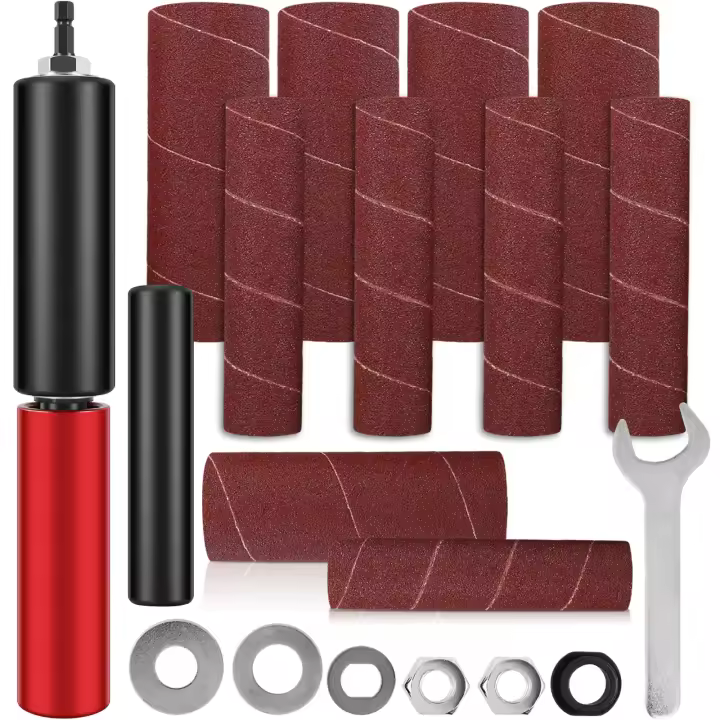 Kit De Herramienta De Moldeado En Rodillo Para Madera Metal Plástico Vidrio Y Piedra Con Discos Abrazaderas De Aluminio Y Metal Rojo - 1