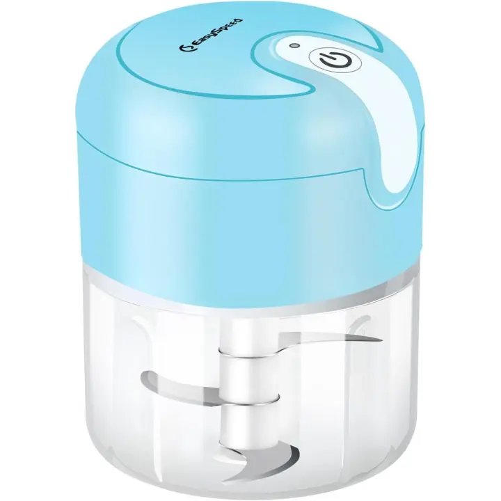 Mini Picadora Eléctrica Recargable USB EasySpeed - Mini Picador de Alimentos 250 mL - Cuchillas de Acero Inoxidable - Batidora Trituradora Portátil - Ideal para Cebolla, Ajo, Carne y Vegetales - Marca EasySpeed - 1